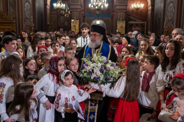 Taina Sfântului Maslu, la Biserica „Sfântul Gheorghe” din Bacău