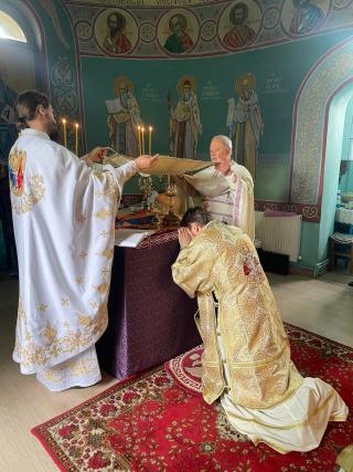 Binecuvântare arhierească în Parohia „Sfântul Dumitru” din satul Roşu - Cahul