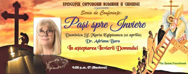 „În așteptarea Învierii Domnului” – conferință organizată de Episcopia Ortodoxă Română a Canadei
