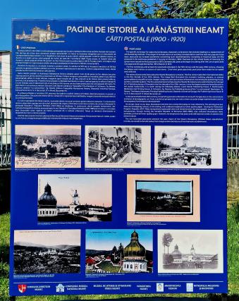 Pagini de istorie a Mănăstirii Neamț din cărți poștale și imagini vechi – expoziție inedită la Muzeul de Istorie și Etnografie Târgu Neamț