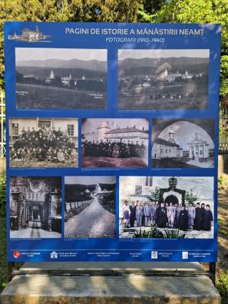 Pagini de istorie a Mănăstirii Neamț din cărți poștale și imagini vechi – expoziție inedită la Muzeul de Istorie și Etnografie Târgu Neamț