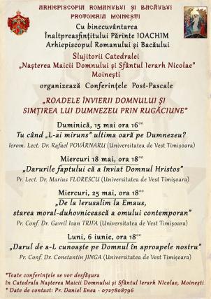 Conferința „Darurile Învierii Domnului Hristos”, la Moineşti