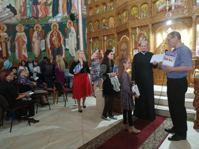 Festivitatea de premiere a concursului cu tema „Pace pe Pământ”, la Parohia „Sfântul Mare Mucenic Mina” din Buzău