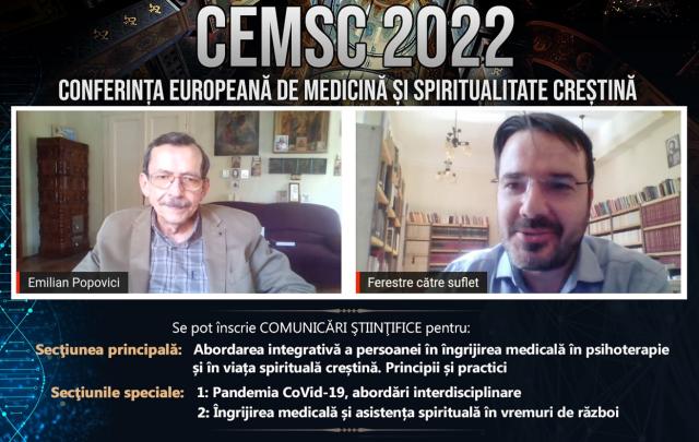 (Video) #CEMSC – Prof. dr. Emilian Popovici (UMF „Victor Babeș”): „Credinţa scurtează drumul spre vindecare”