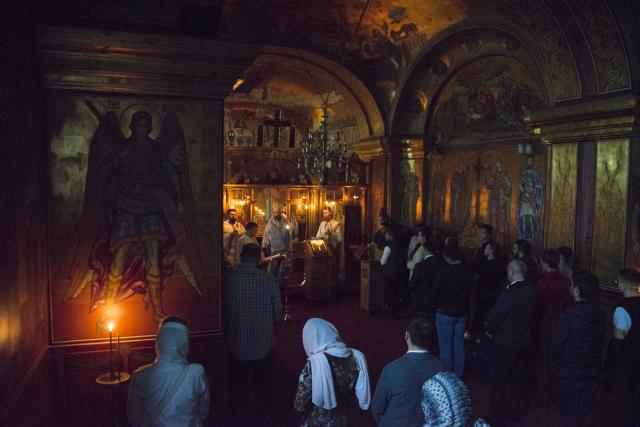 PS Părinte Nichifor Botoșăneanul s-a rugat împreună cu studenții teologi