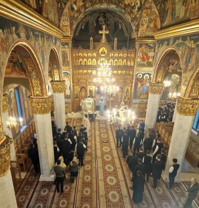 Preasfințitul Părinte Nichifor Botoșăneanul, la Seminarul Teologic „Veniamin Costachi” de la Mănăstirea Neamț