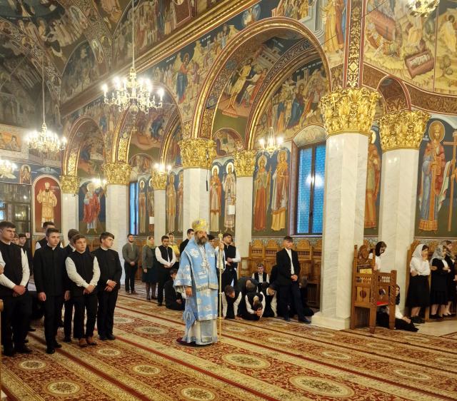 Preasfințitul Părinte Nichifor Botoșăneanul, la Seminarul Teologic „Veniamin Costachi” de la Mănăstirea Neamț