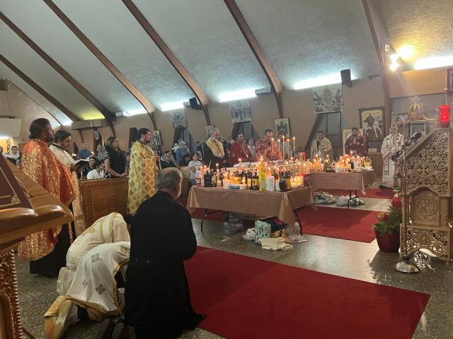Praznicul Înălțării Sfintei Cruci, la Catedrala Episcoală „Sfântul Mare Mucenic Gheorghe” din Saint-Hubert, Quebec
