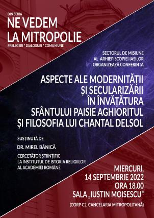 Ne vedem la Mitropolie, împreună cu cercetătorul Mirel Bănică