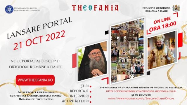Episcopia Ortodoxă Română a Italiei lansează portalul ortodox THEOFANIA.ro