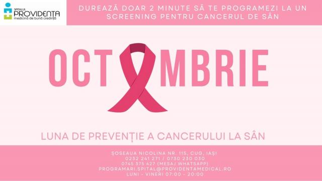 Campania de Screening Cancer la Sân – Arată că îți pasă de tine și familia ta!