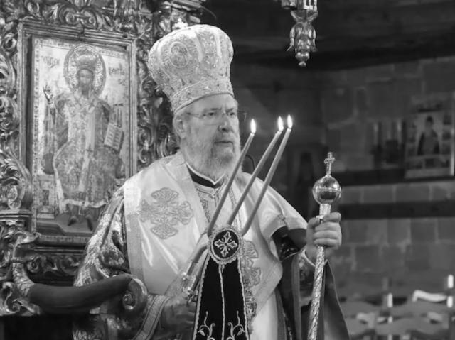 Arhiepiscopul Hrisostom al Ciprului a murit la vârsta de 81 de ani