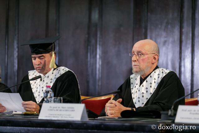 Iași: Părintele Marc-Antoine Costa de Beauregard a primit titlul de Doctor Honoris Causa din partea Universității „Alexandru Ioan Cuza”
