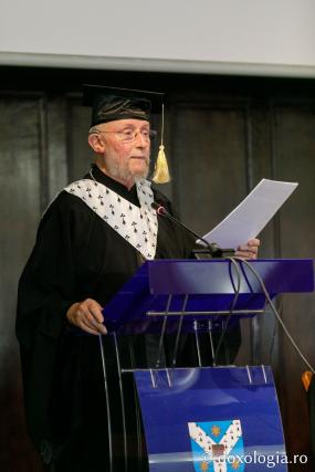 Iași: Părintele Marc-Antoine Costa de Beauregard a primit titlul de Doctor Honoris Causa din partea Universității „Alexandru Ioan Cuza”