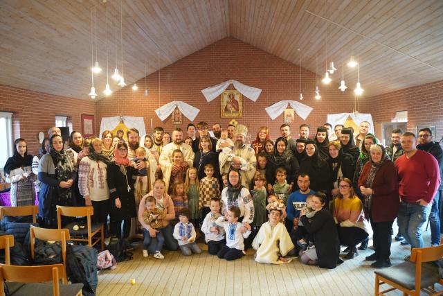 (Foto) Praznicul Intrării în Biserică a Maicii Domnului, prăznuit de românii din Aalborg, Regatul Danemarcei