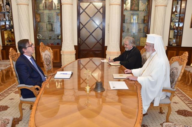 Ambasadorul Regatului Spaniei la București, în vizită la Patriarhia Română