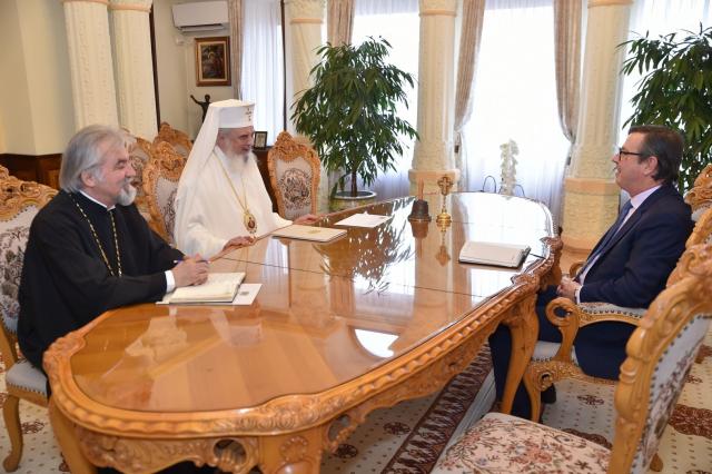 Ambasadorul Regatului Spaniei la București, în vizită la Patriarhia Română