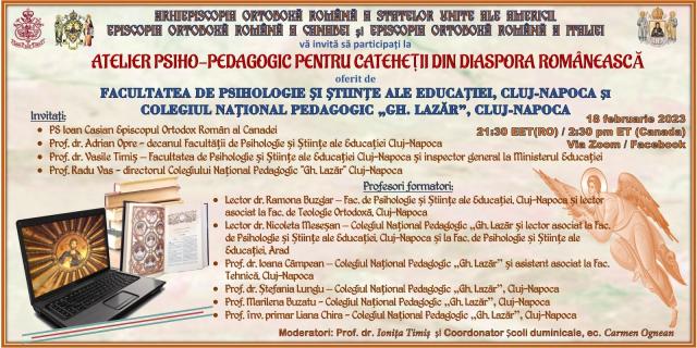 Atelier psiho-pedagogic pentru coordonatorii Școlilor catehetice din diaspora românească a Canadei și a Statelor Unite ale Americii