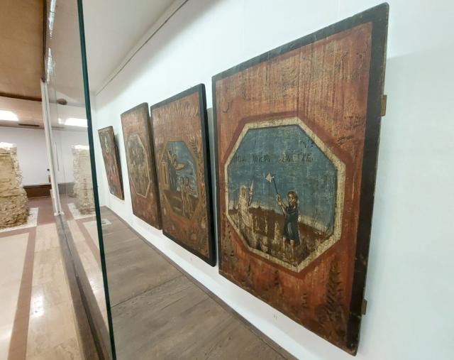 Exponatul lunii martie 2023: Icoana „Adam lucrând pământul și Eva torcând”