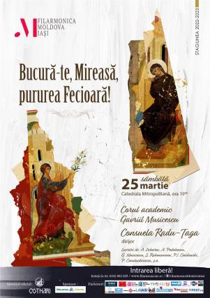 „Bucură-te, Mireasă, pururea Fecioară!”: Concert extraordinar al Corului academic „Gavriil Musicescu”, la Catedrala Mitropolitană din Iași