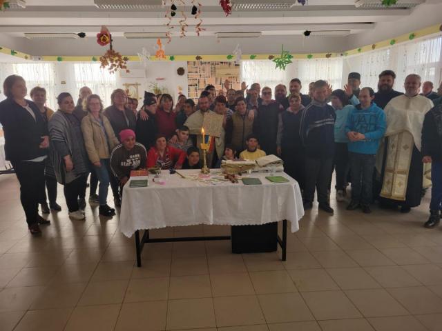 Taina Sfântului Maslu la Centrul de îngrijire și asistență din Cozmești