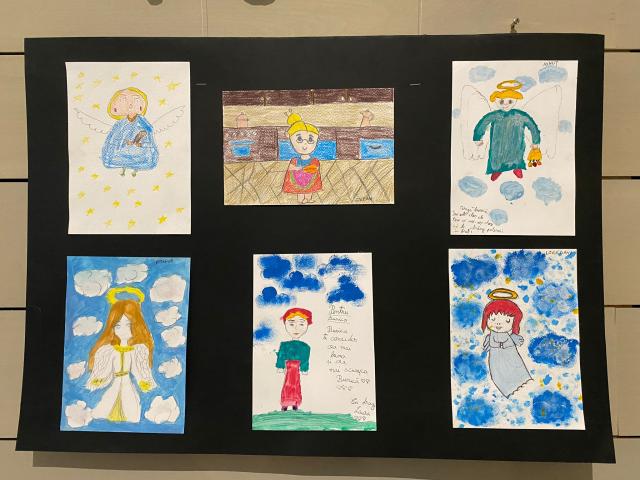 Copiii din Parohia Budești au realizat o expoziție de desene la Colegiul „Sfântul Nicolae”
