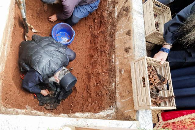 (Foto) Deshumarea Părintelui Petroniu Tănase de la Schitul Românesc Prodromu – 27 aprilie 2023