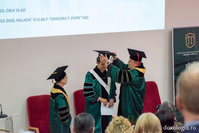 Acad. Ioan-Aurel Pop a primit titlul de Doctor Honoris Causa al Universității de Medicină și Farmacie „Grigore T. Popa” din Iași