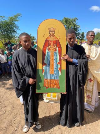 Copiii din satul Mkoga