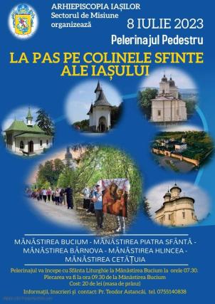 Evenimente care vor avea loc în Arhiepiscopia Iaşilor,  în perioada 2-8 iulie 2023