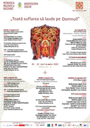 Program Festival de Muzică Bizantină 2023