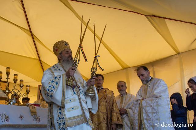 IPS Teofan, săvârșind Sfânta Liturghie