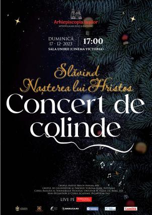 Afișul concertului de colinde al Mitropoliei Moldovei și Bucovinei