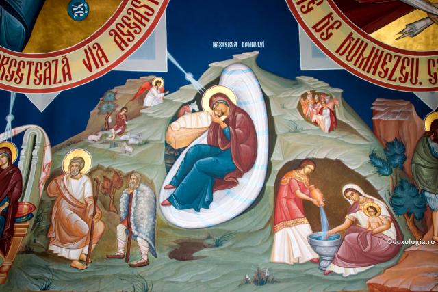 Nașterea Domnului - pictură Mănăstirea Paltin