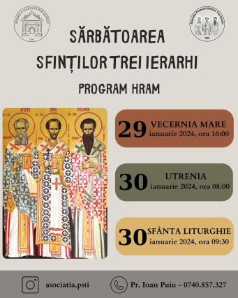 Evenimente care vor avea loc în Arhiepiscopia Iaşilor, în perioada 28 ianuarie-3 februarie 2024