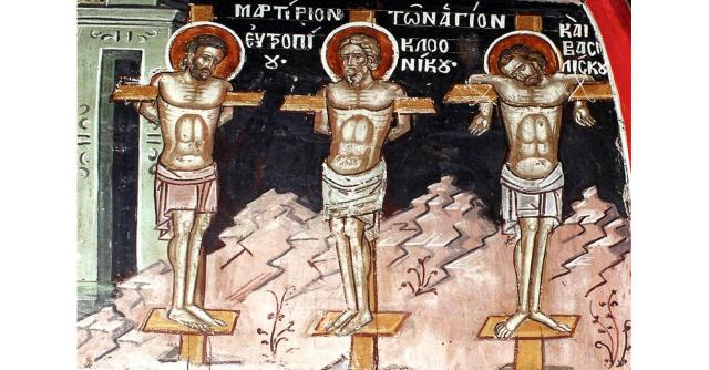 Sfinţii Mucenici Eutropie, Cleonic şi Vasilisc