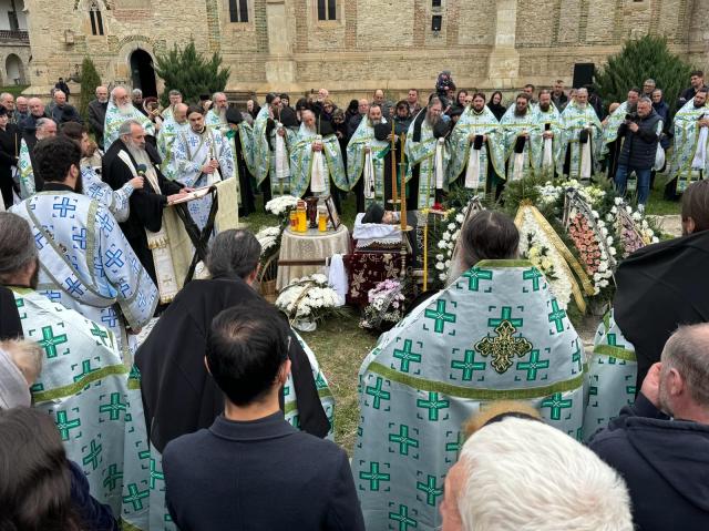 Înmormântarea arhid. Lavrentie Țurcanu Mănăstirea Neamț