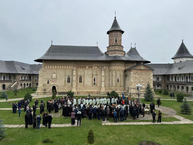 Înmormântarea arhid. Lavrentie Țurcanu Mănăstirea Neamț