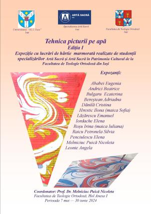 Expoziție cu lucrări de hârtie marmorată