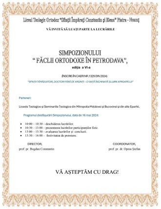 Evenimente care vor avea loc în Arhiepiscopia Iaşilor în perioada 12-18 mai 2024