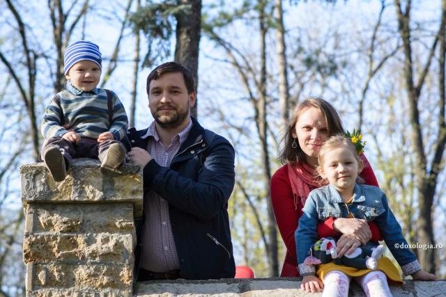 familie în natură