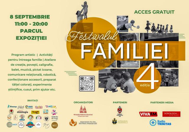 Arhiepiscopia Iașilor organizează pe 8 septembrie a IV-a ediție a Festivalului Familiei