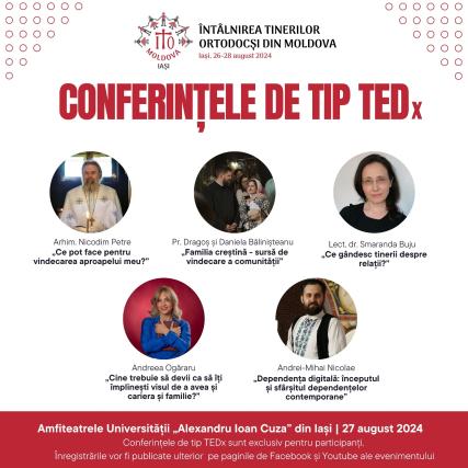 Cinci conferințe de tip TEDx în cadrul ITOM 2024