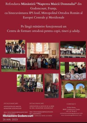 Mănăstirea Godoncourt desfășoară mai multe proiecte culturale
