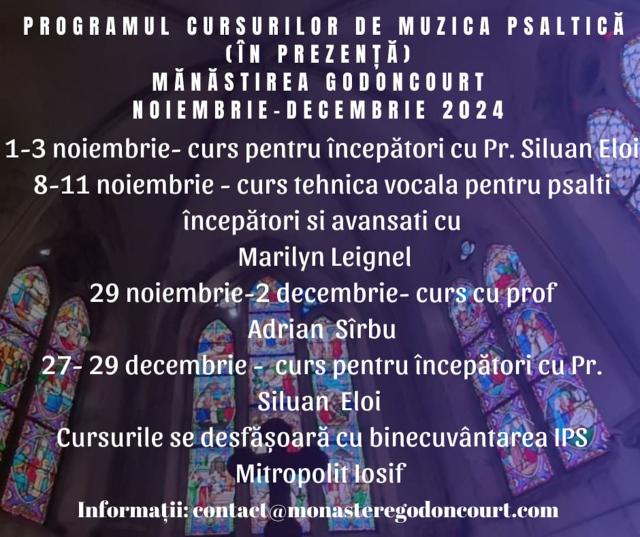 Mănăstirea Godoncourt desfășoară mai multe proiecte culturale
