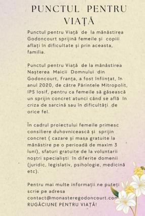 Mănăstirea Godoncourt desfășoară mai multe proiecte culturale