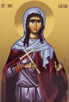 Sfânta Muceniță Lucia, fecioara