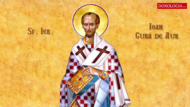 Troparul Sfântului Ierarh Ioan Gură de Aur, Arhiepiscopul Constantinopolului