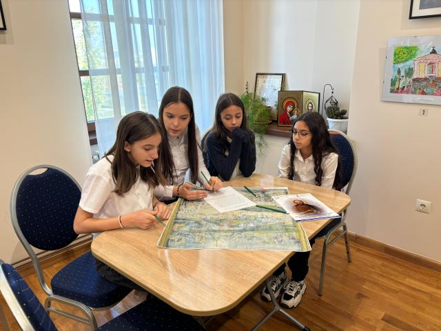 Elevii de la Școala „Dimitrie A. Sturdza” din Iași, în vizită educativă la Mănăstirea Frumoasa