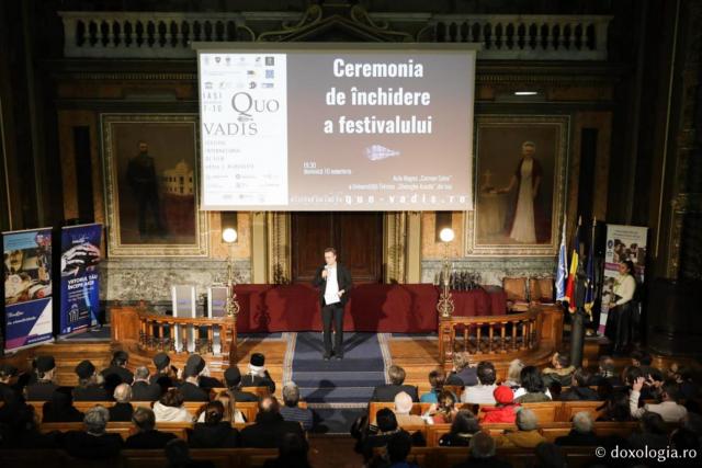 Însemne, distincții și recunoștință pentru cineaști, la finalul Festivalului „Quo Vadis”